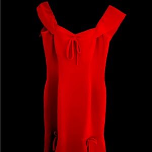 A Red Fiandaca designer dress